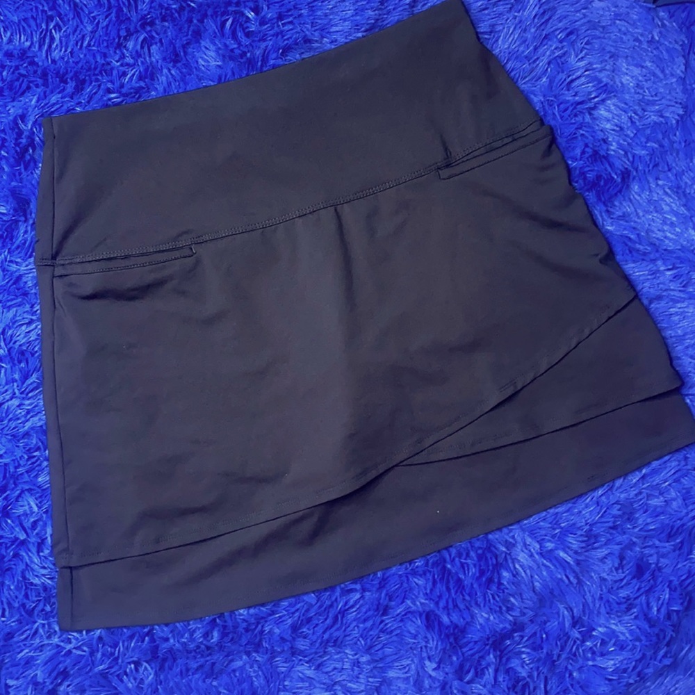Lucky in Love Black Pocket Running Athletic Tennis Skort Size Medium